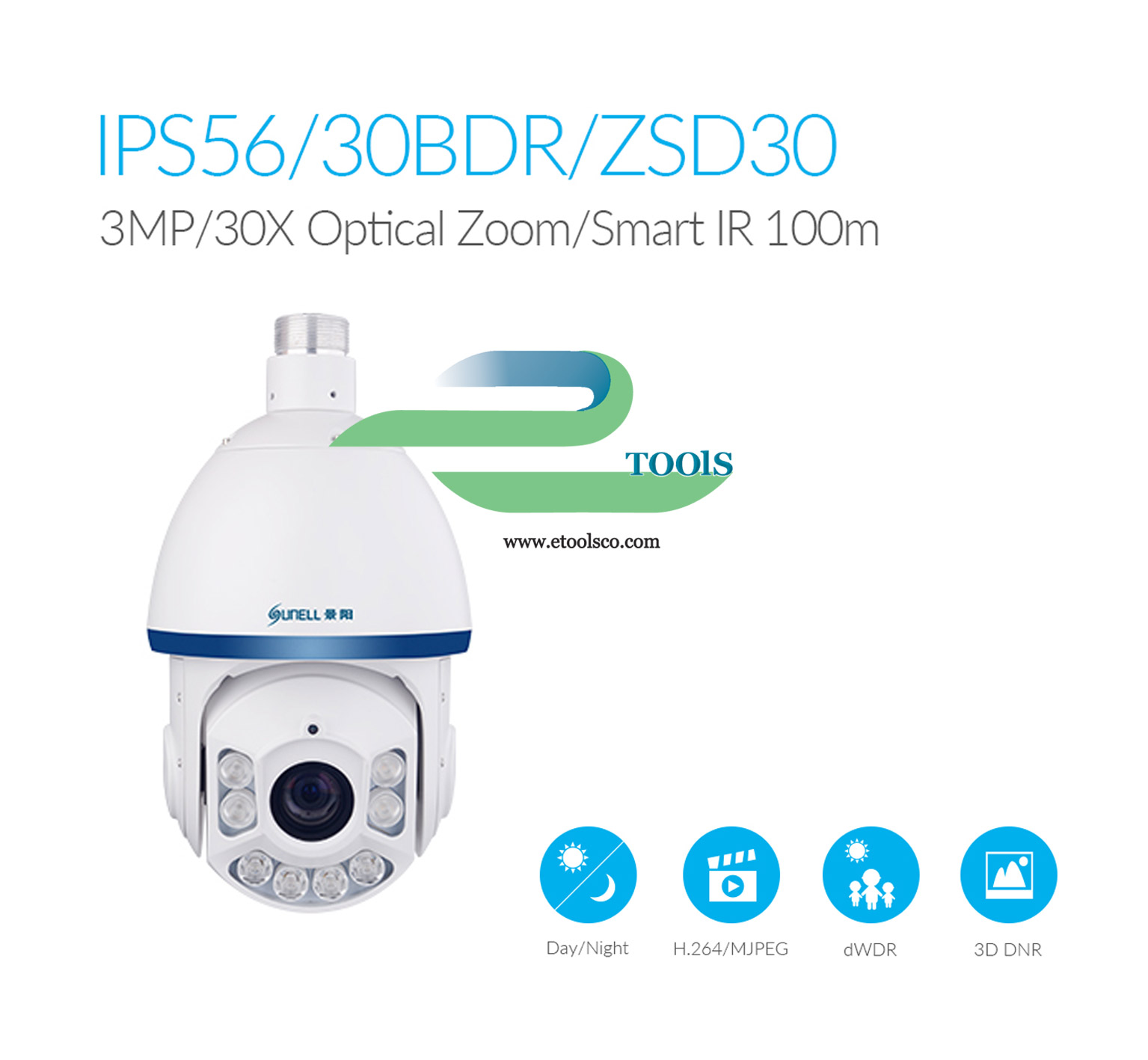 دوربین مداربسته شبکه سانل SN IPS56/30BDRZSD30